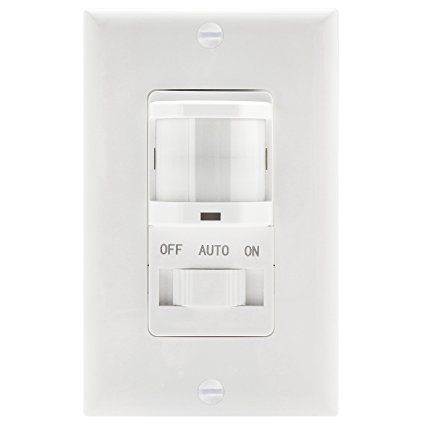 Motion Sensor Switch Wall Plate White (4860)