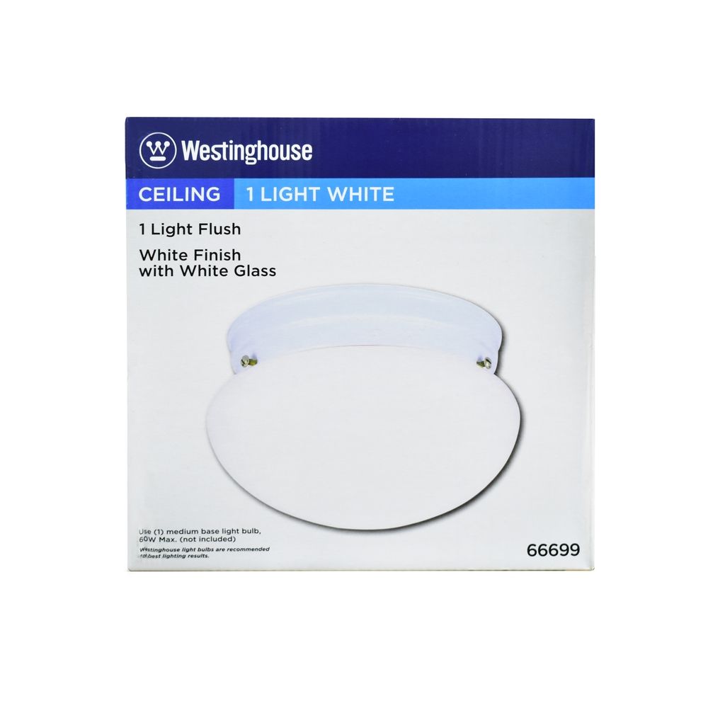 White Ceiling Fixture 4-3/8in (33750)