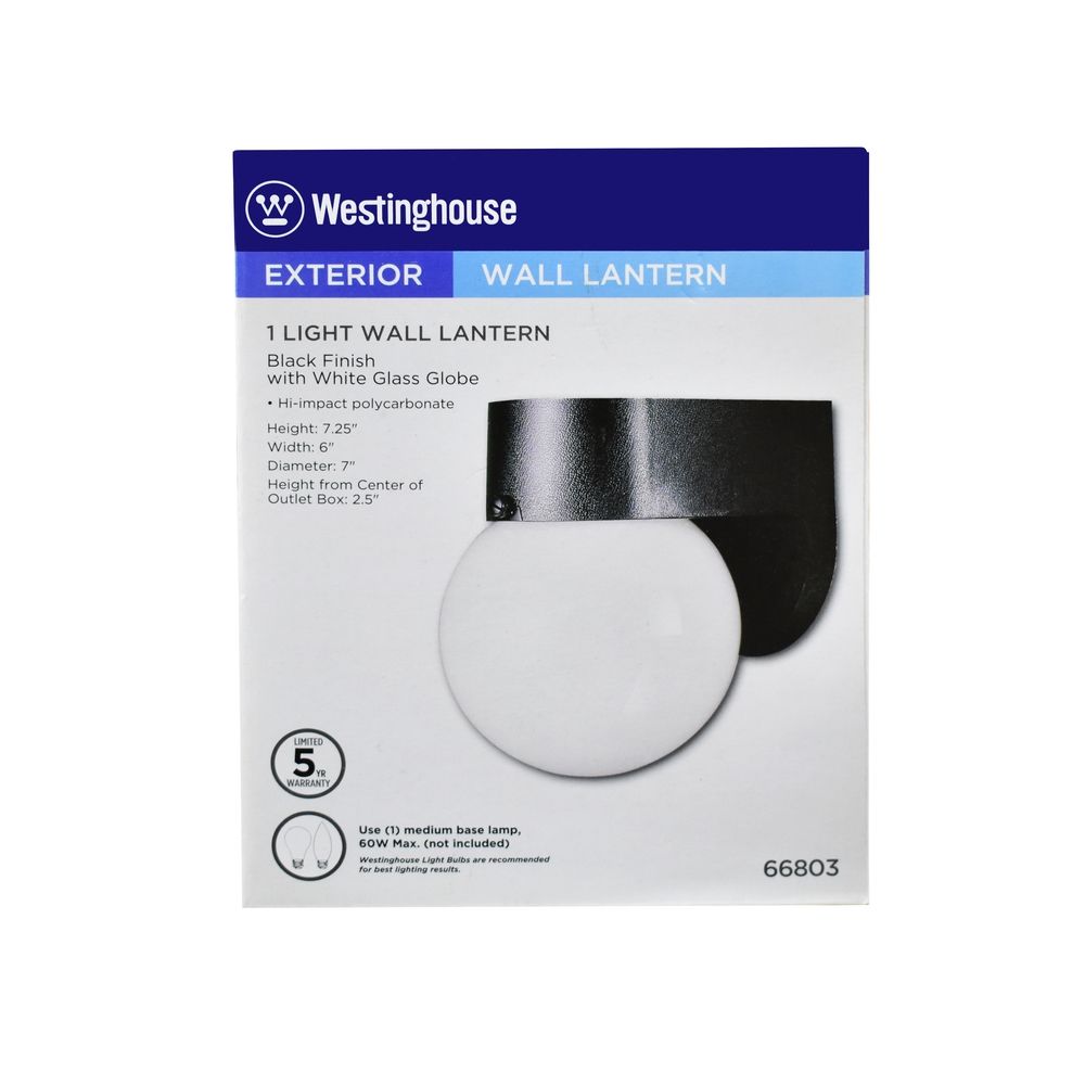 Outdoor Globe Wall Lantern 6in (33266)