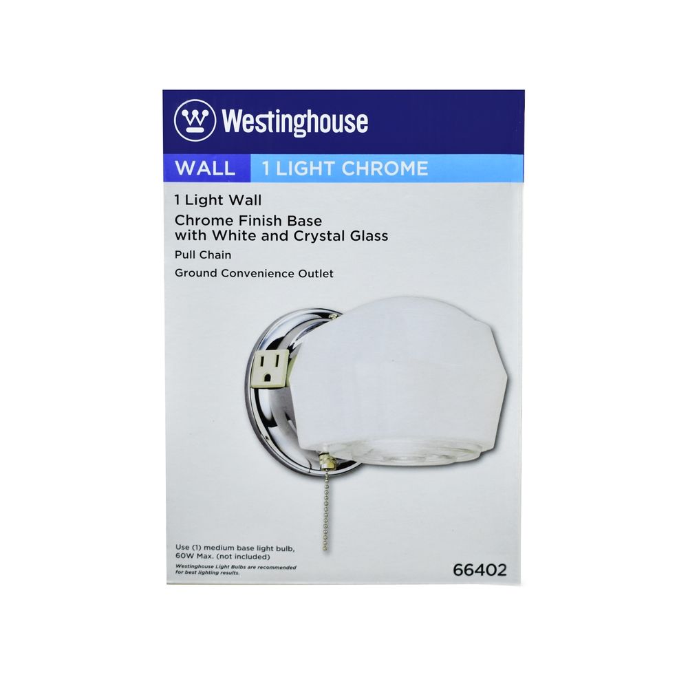 Glass Wall Fixture White (66402)