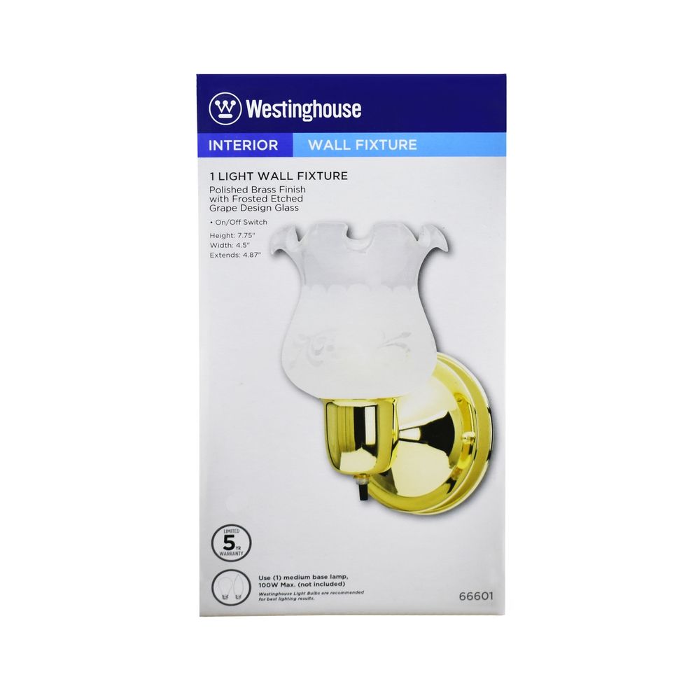 Glass Incandescent Wall Fixture (32822)