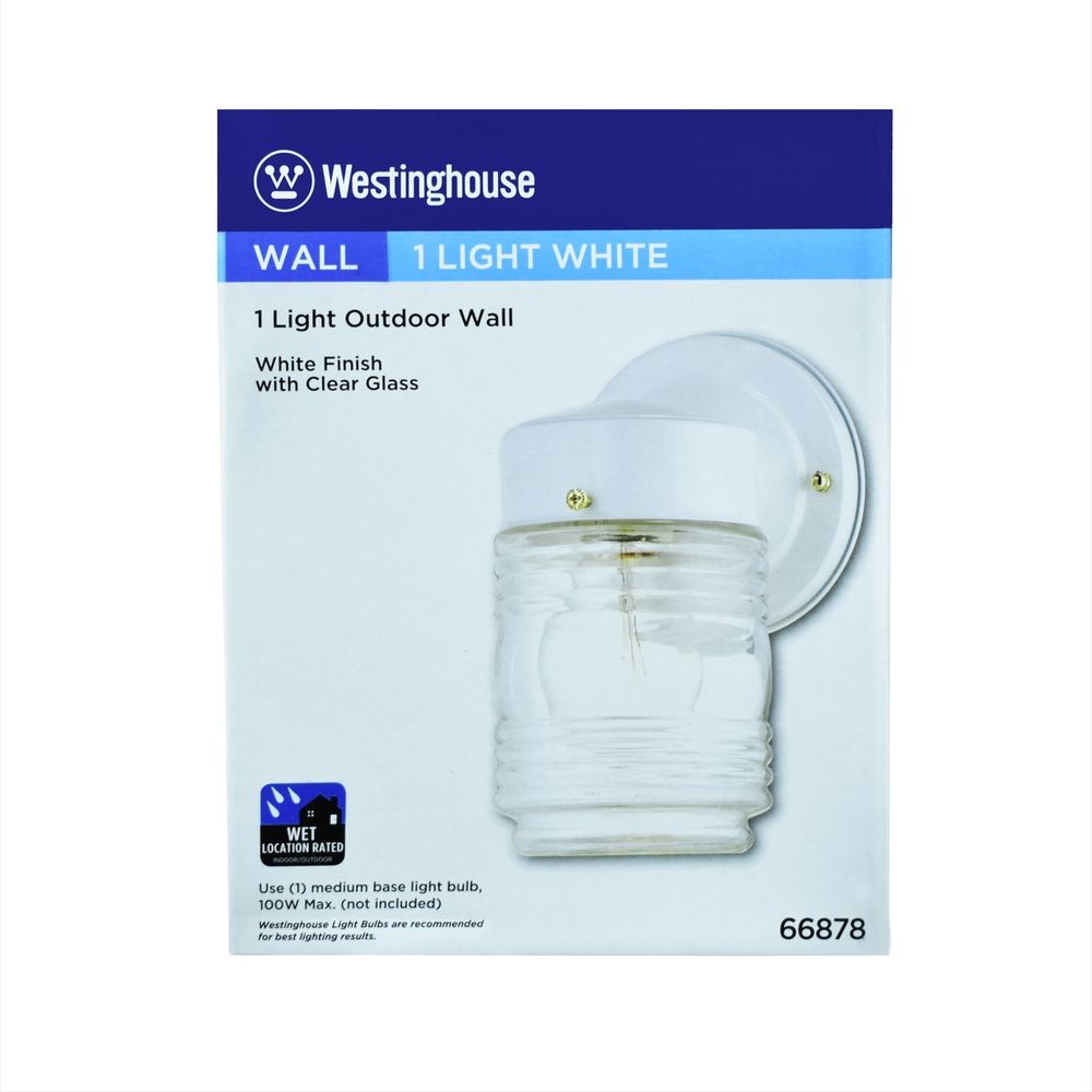 1 lights White Jelly Jar Wall Lantern (3099470)