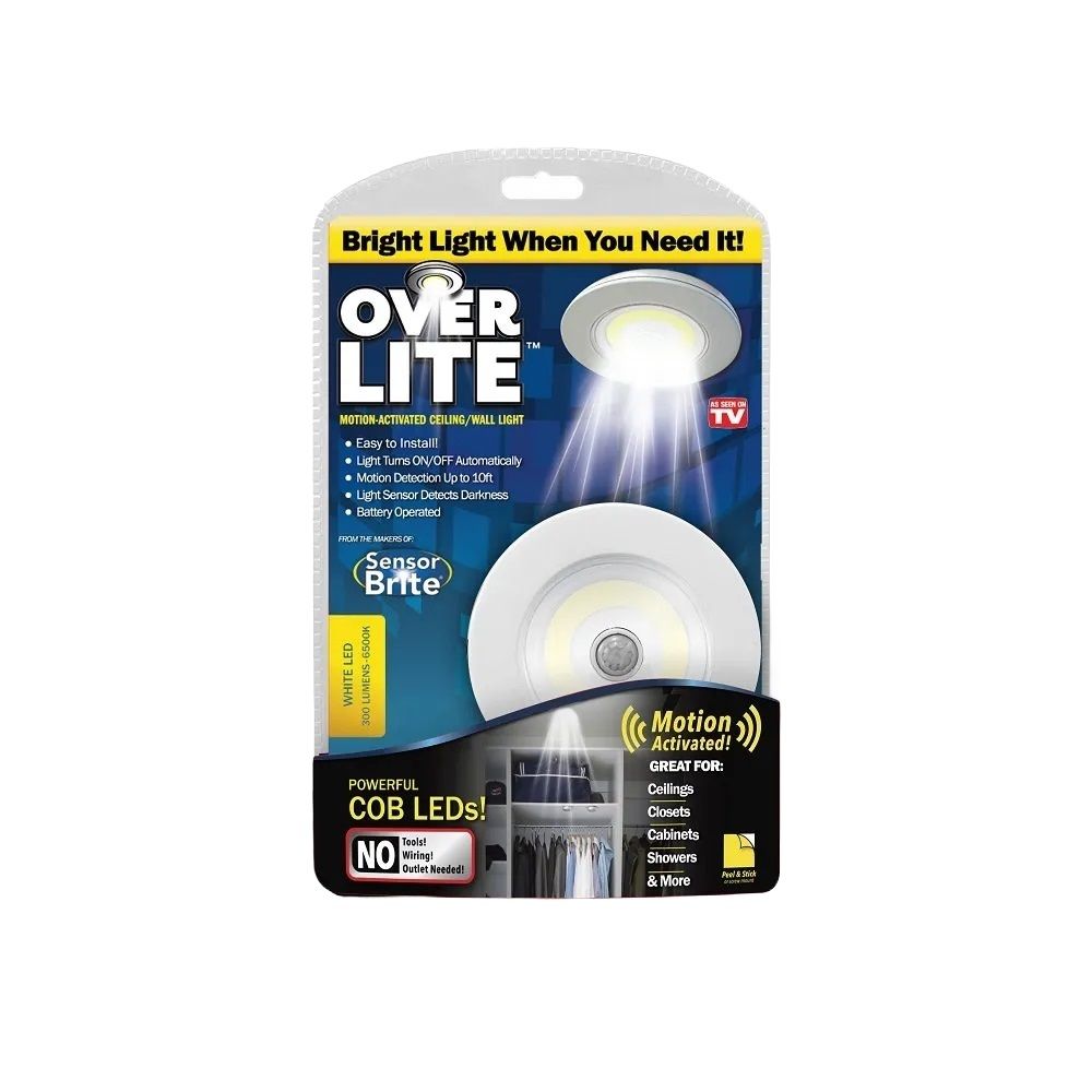 Over Lite White Battery Powered LED Puck Light (6860290) (OVL-CD6)