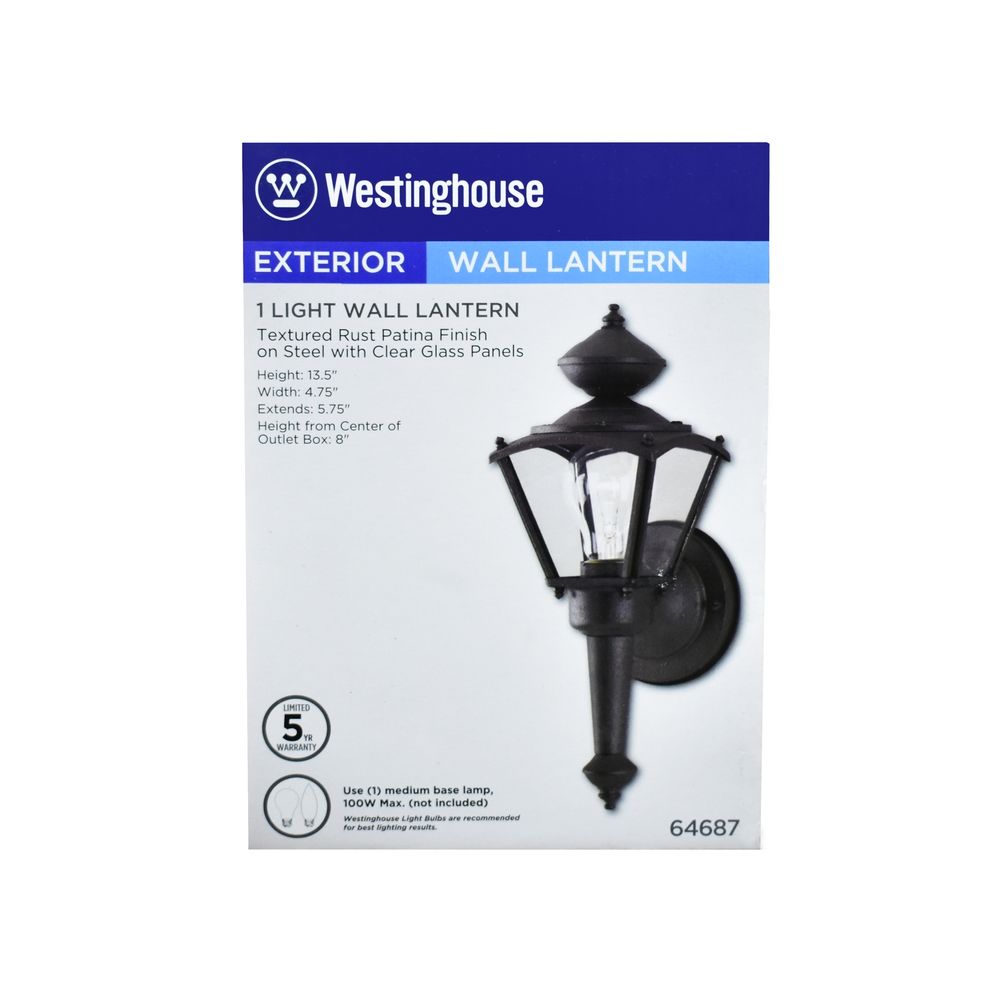 Westinghouse Rust Patina Lantern (64687)