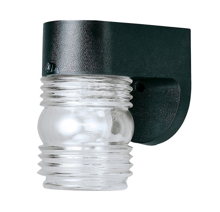 Westinghouse Black Jelly Jar Wall Lantern (66800)