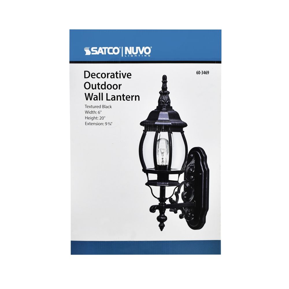 Lantern Wall Black (60-3469)