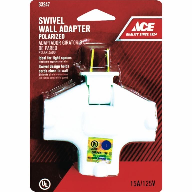 Polarized Triple Tap Swivel Outlet Adapter