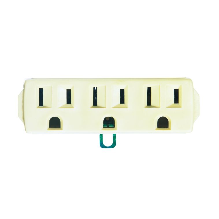 Triple Tap Outlet 2 Pole Adapter with Lug