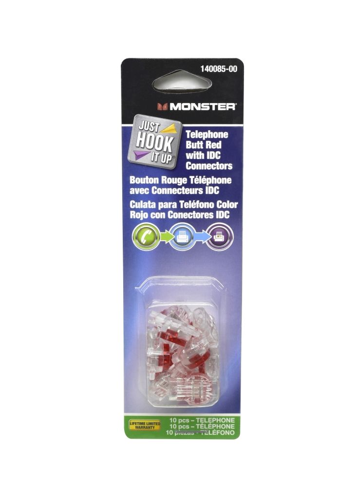 Telephone Butt Splice Red 10pk (3103983)