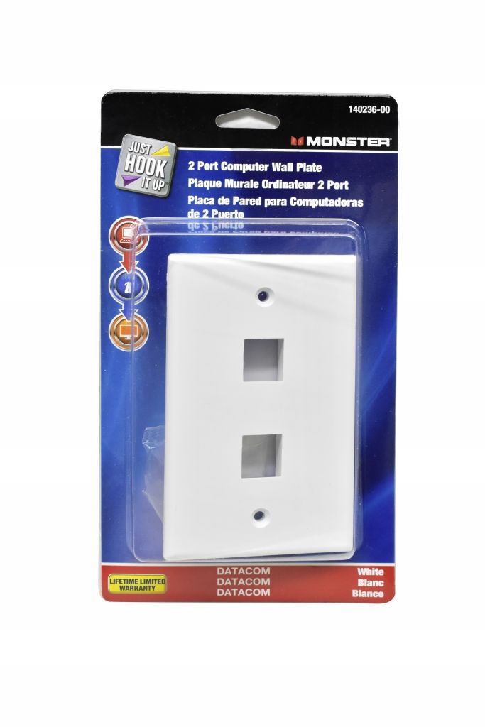 Wall Plate 2 Port Datacom (3213782)