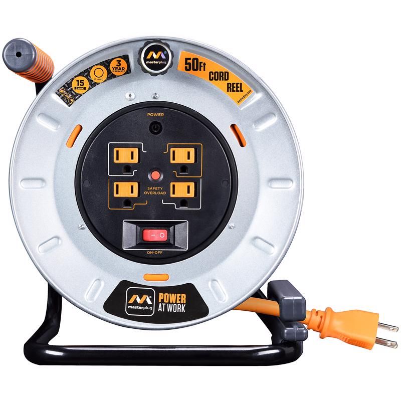 Masterplug Metal Cord Reel 50 ft. (3002605)