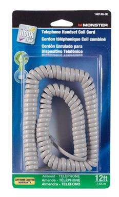 Handset Cord Almond 12ft (32076)
