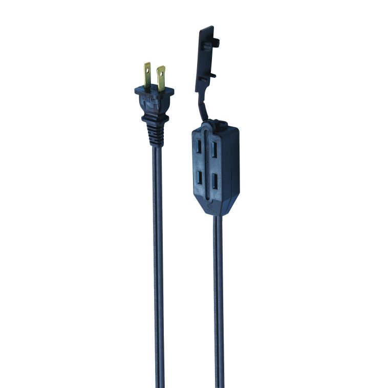 Cube Tap Extension Cord 9ft Brown 16/2 SPT-2