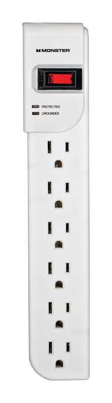 Surge Supressor 6 Outlet White (3492451)