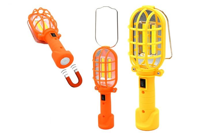 Dual COB LED Trouble Light Assorted Colours (08-2399)