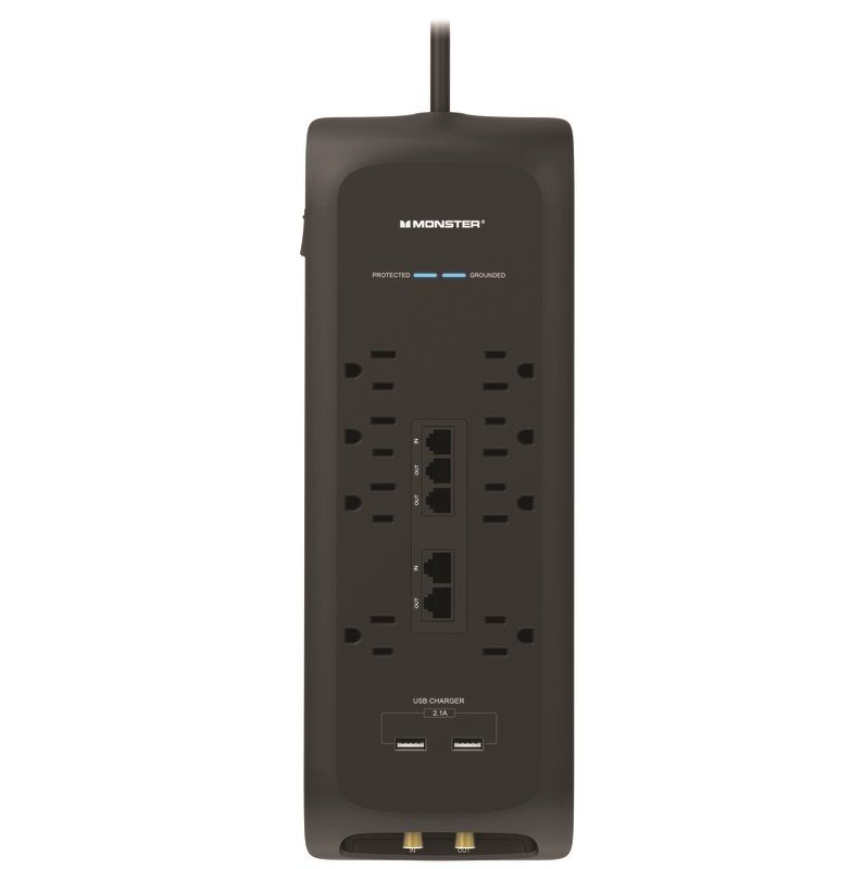 Monster 8 Outlets Computer Surge Protection Outlet Strip