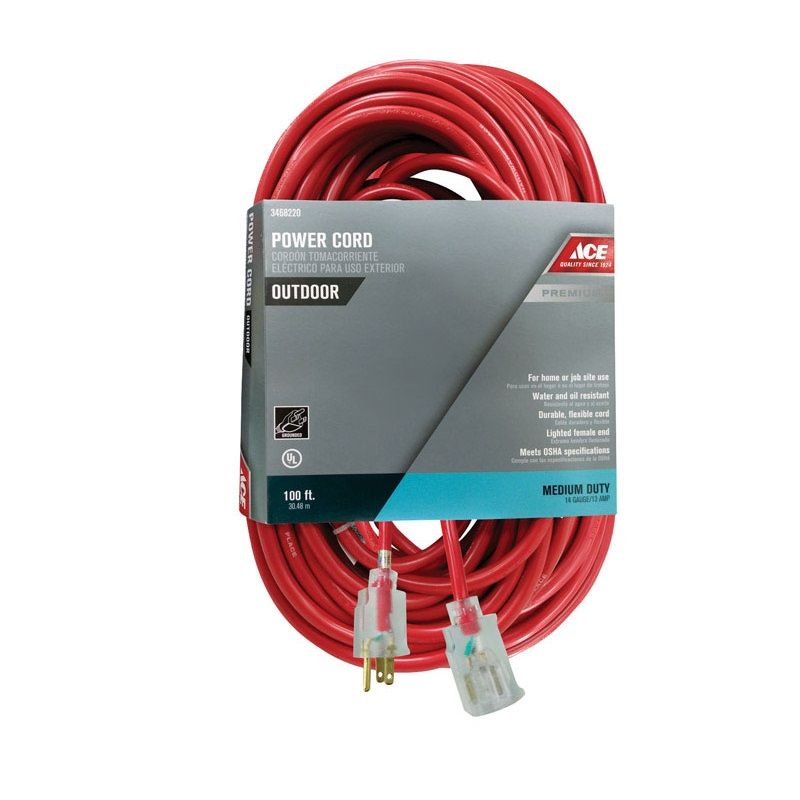 Extension Cord Medium Lighted 100ft