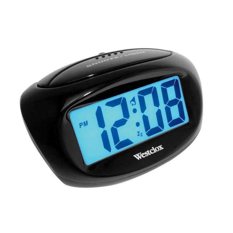 Westclox Alarm Clock 1in. Black Digital
