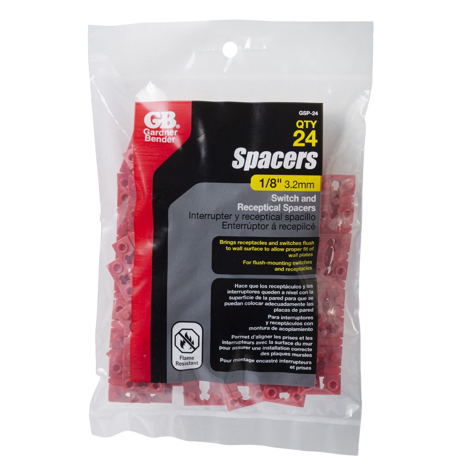 Gardner Bender Switch and Receptacle Spacers 24 pk (GSP-24) (3427598)