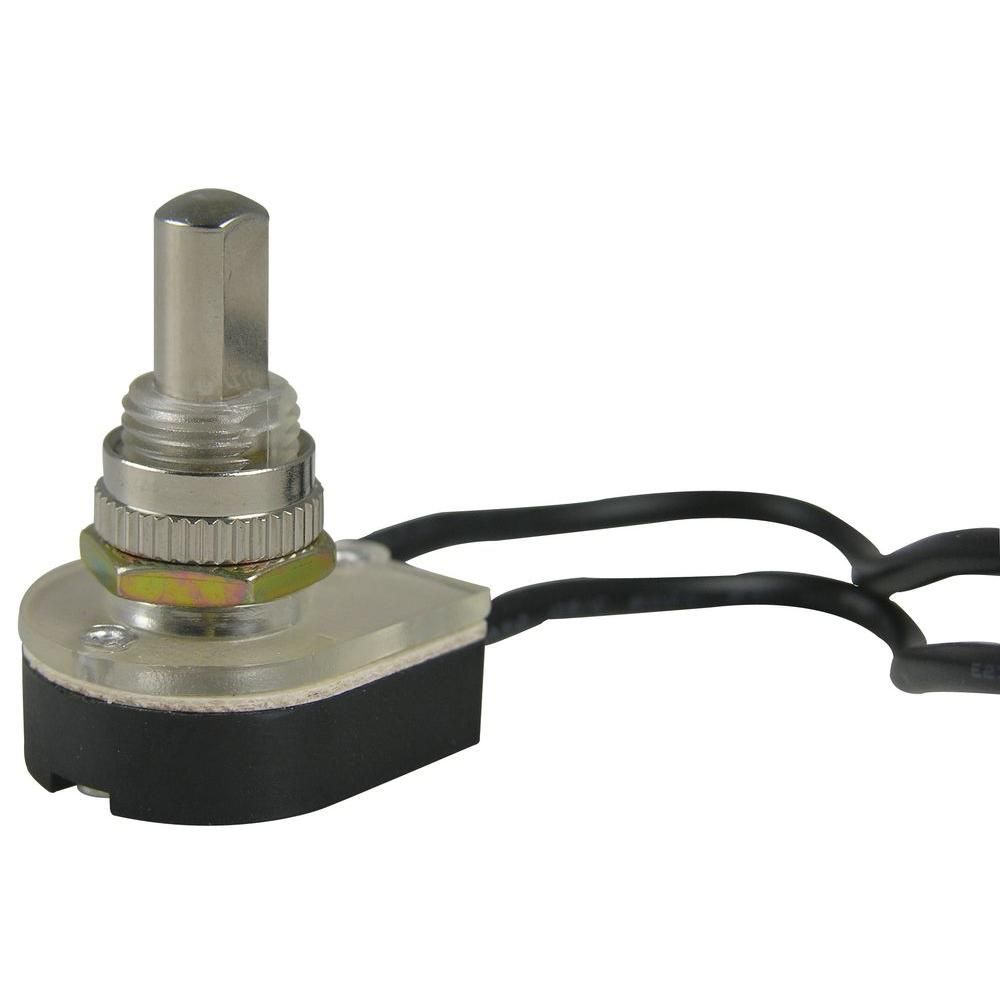 Gardner Bender 10 amps 125 volts Nickel Push Button Switch