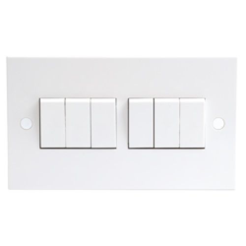 6 Gang 2 Way 10 Amp Switch No.1245
