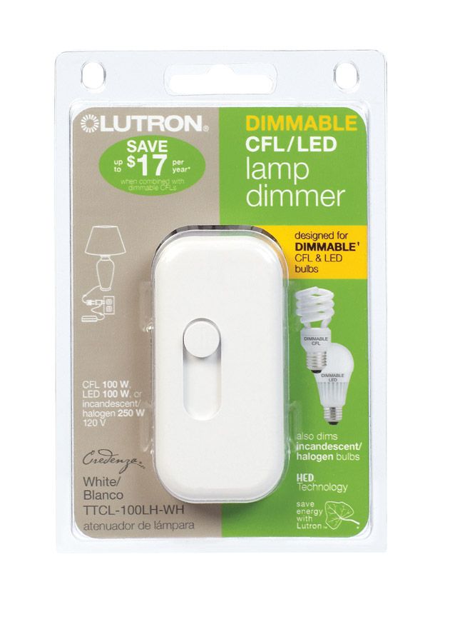 White CFL/LED Lamp Dimmer