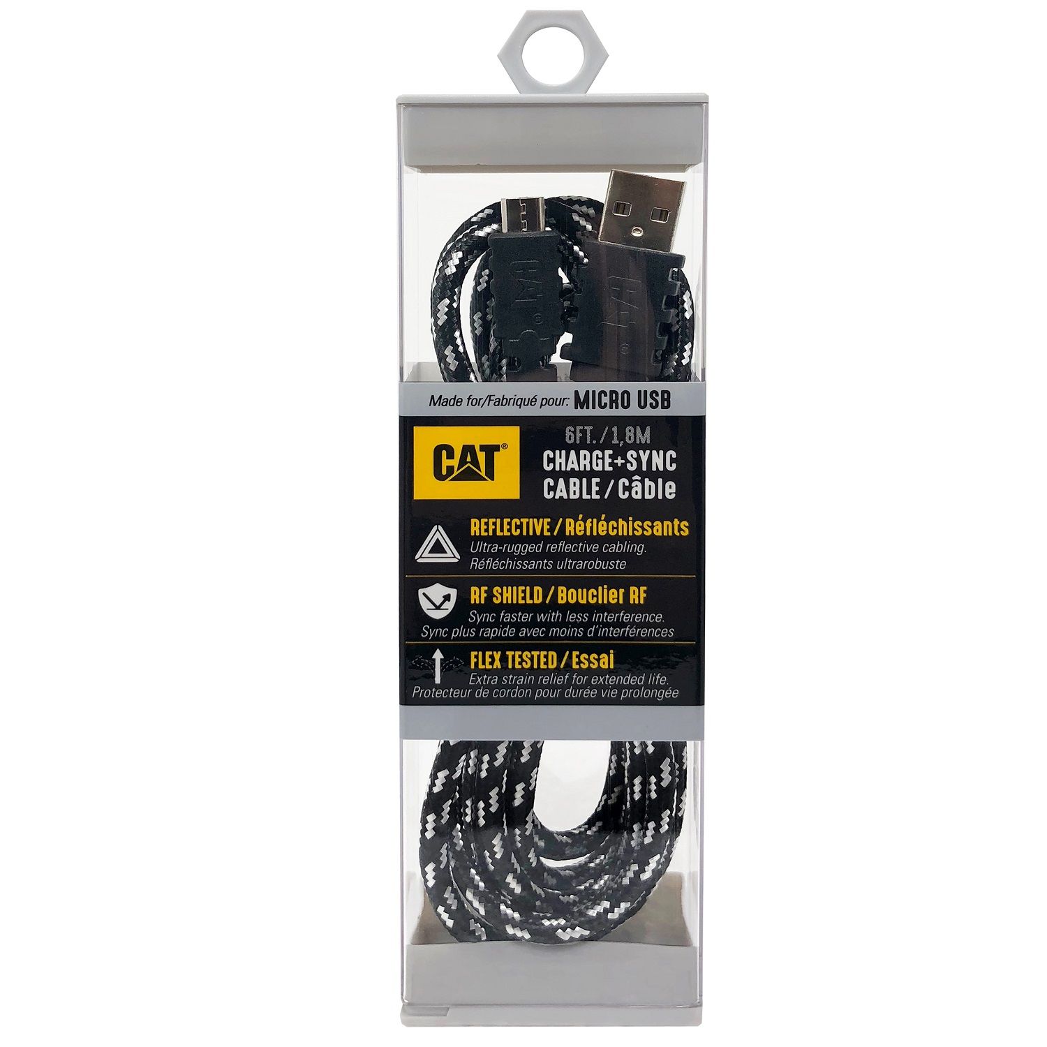 Cat Micro USB To USB Charge/Sync Cable 6ft (CAT-PC-MICRO)