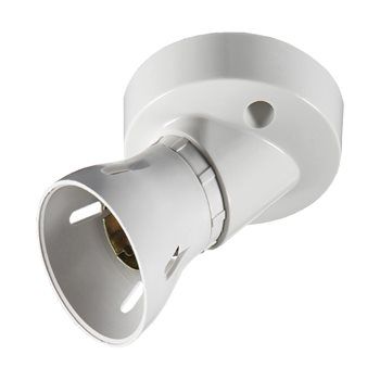 Batten Holder Bayonet PVC Angle (95/1288)