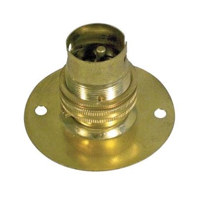 Straight Batten Lampholder Brass (BC B22) No.BLB