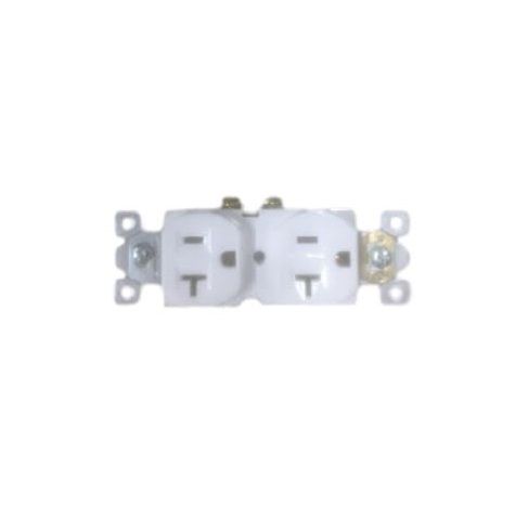 Plug Flush 20a 110V White