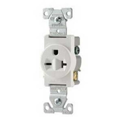Receptacle 15A 250V White 2 Pole 816W