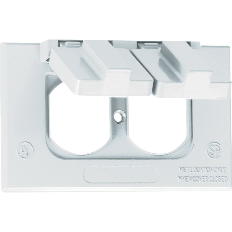 1 Gang Weatherproof Duplex Receptacle Cover Plate (S1962W)
