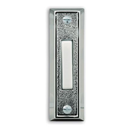 Doorbell Push Metal Silver