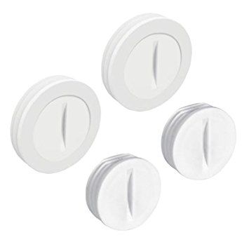 Closure Plug White 1/2in 4pk (14005WH)