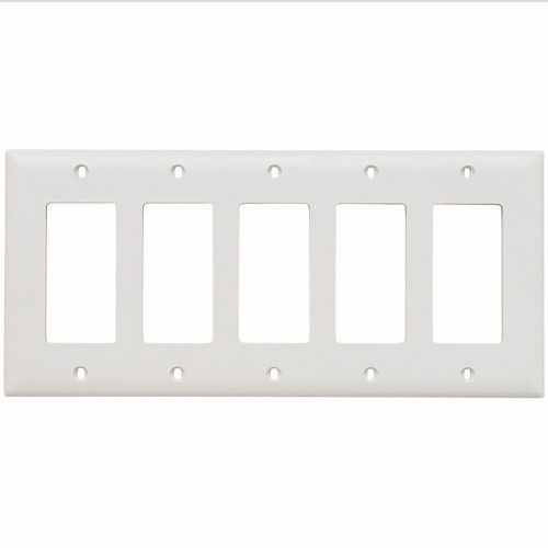 Decora Plate 5 Gang White (TP265W) (2165W)