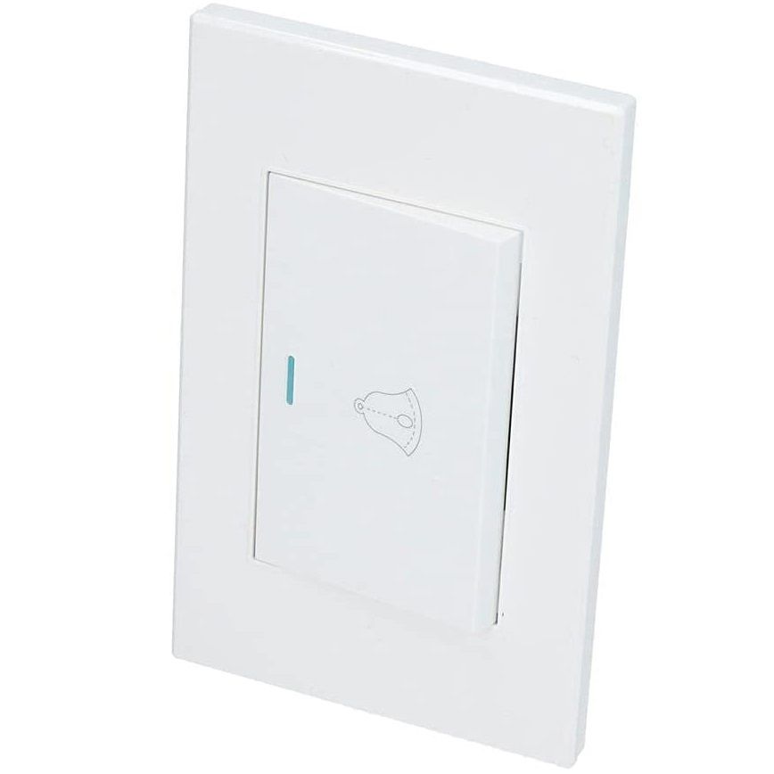 Surtek Doorbell Plate White (P618B)