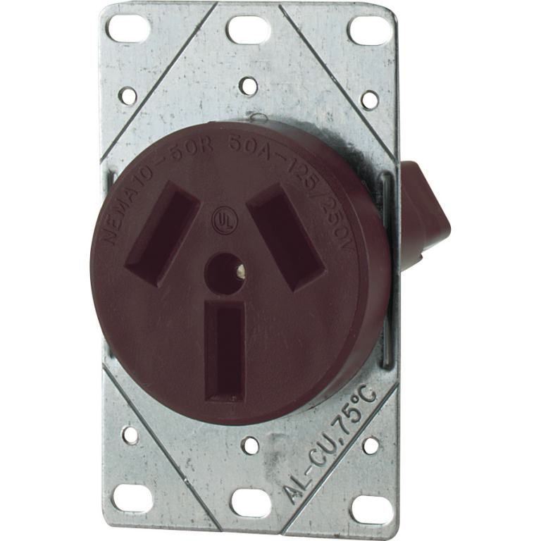 Power Receptacles 50A 125/250V NEMA 10-50 3-Pole/3-Wire 32B