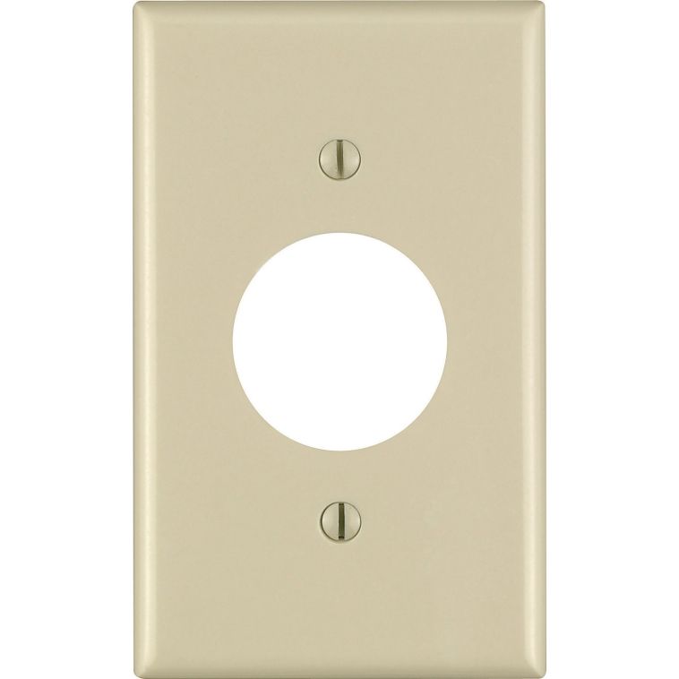 1 Gang Ivory Plug Wallplate (PJ720V)