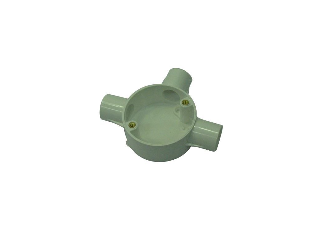 3-Way Circular Surface Junction Box 20mm