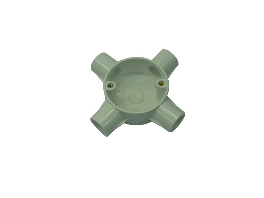 Conduit Circular Box 4-Way Cross 20mm