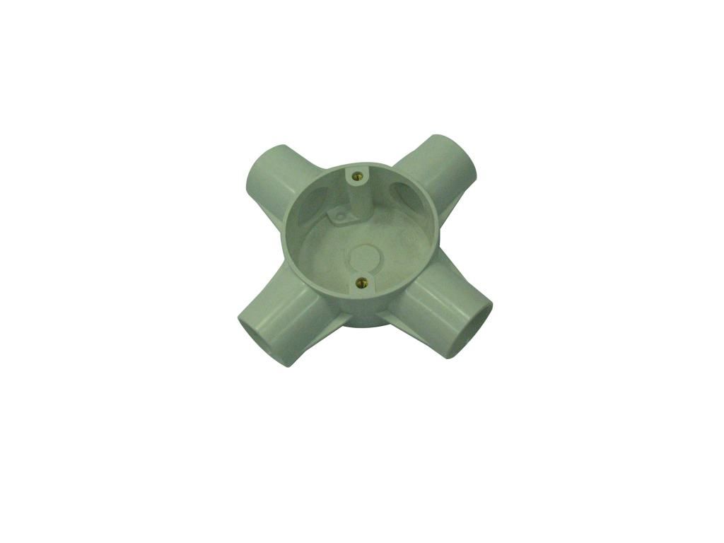 Conduit Junction Box 4-Way White 25mm