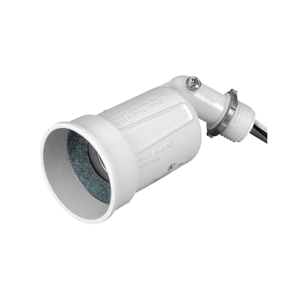 Weatherproof Lampholder White (14330WH)