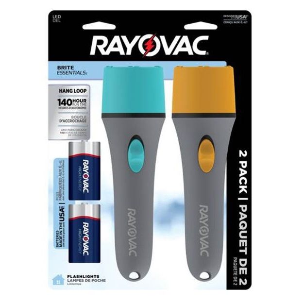 Rayovac LED Flashlight Combo 2D