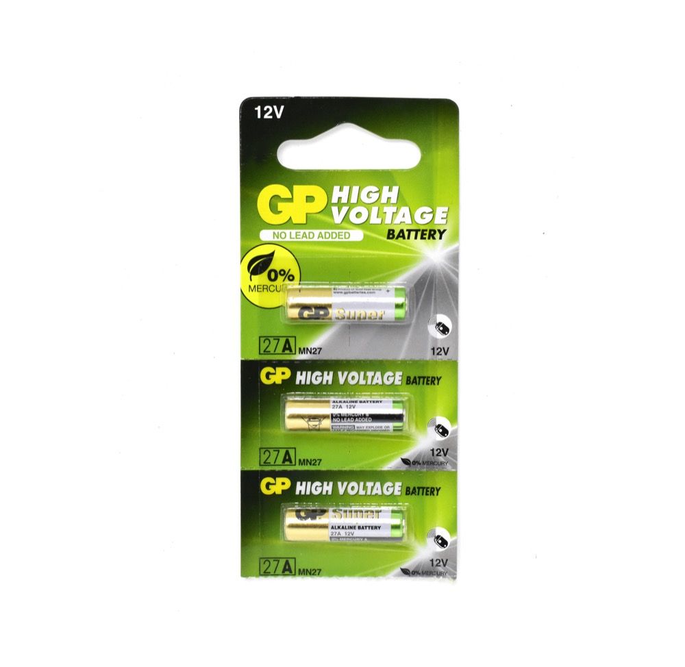 Battery 27A GP Alkaline 12V (each)