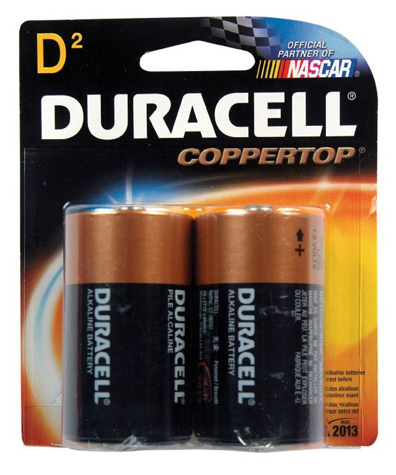 Battery Duracell D2A 2pk (1300B2)