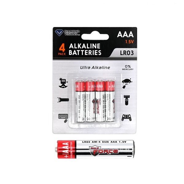 Alkaline Batteries AAA 4 pk (01-3827)