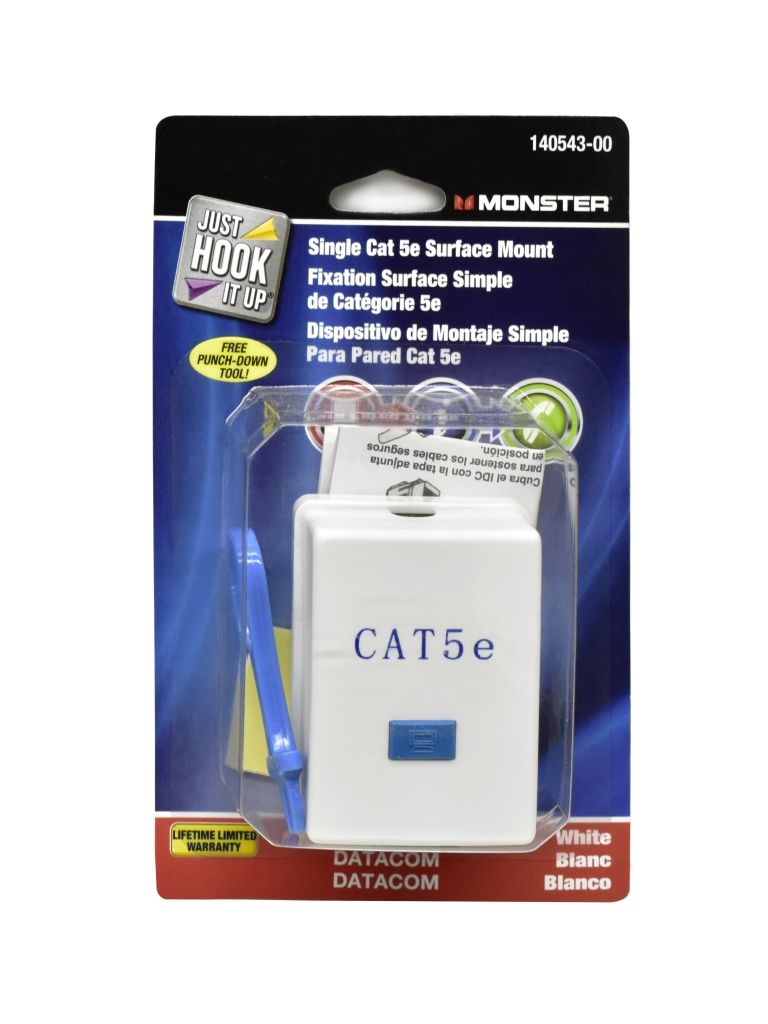 Jack CAT 5e Surface White (3398559)