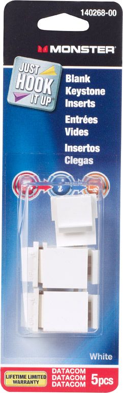 Blank Keystone Insert White 5pk (3214087)