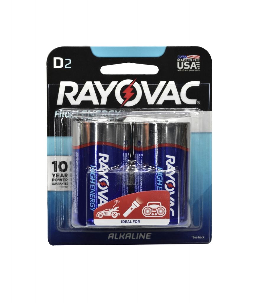 Battery D Rayovac 2pk (3463312)