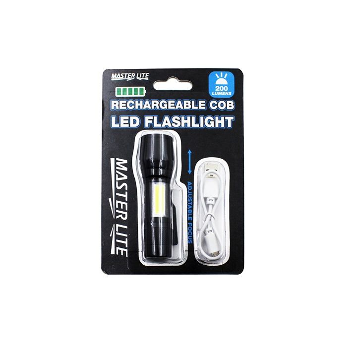 COB LED Flashlight Rechargeable